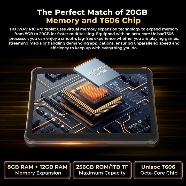HOTWAV R10 Pro Rugged Tablet - Image 6
